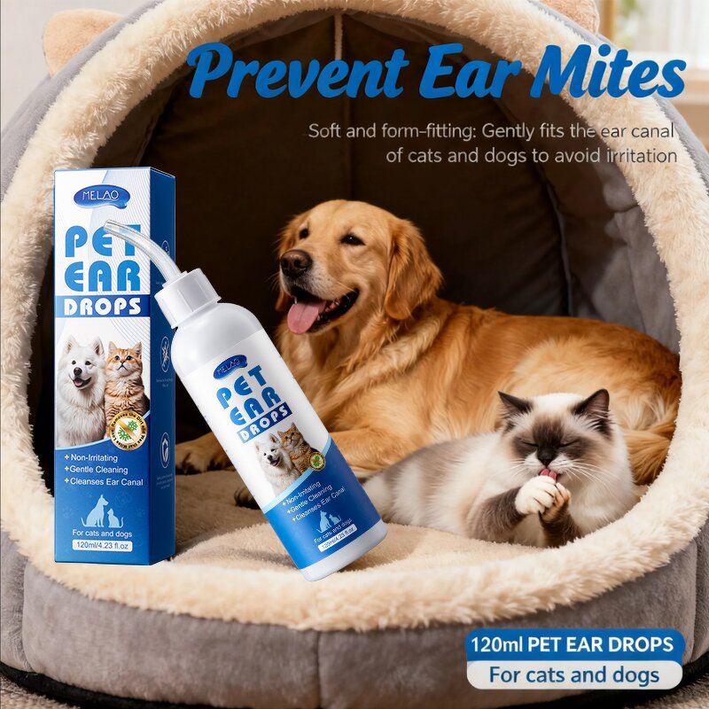 Ear Cleaner Manufacturer - Natural Alcohol-Free Removes Wax for Smelly Dog Ears