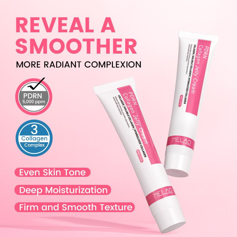 Face Cream Manufacturer - Private Label Hydrating Firming Salmon DNA PDRN Pink Collagen Jelly