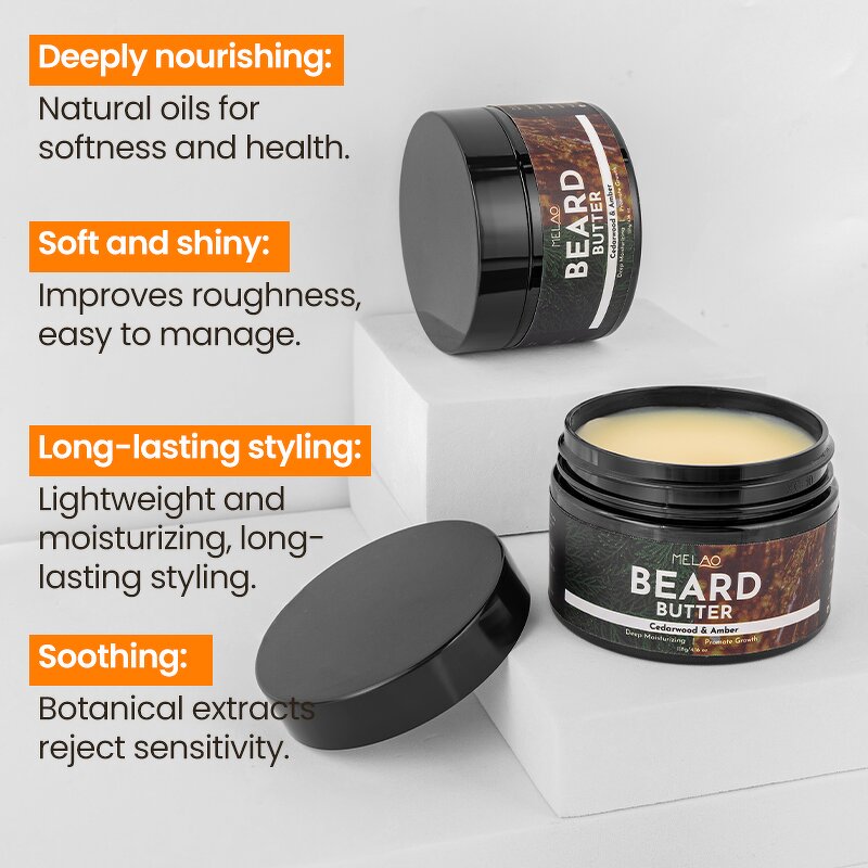 Beard Butter Manufacturer - Private Label Eucalyptus Sandalwood Beard Products for Men