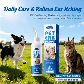Ear Cleaner Manufacturer - Natural Alcohol-Free Removes Wax for Smelly Dog Ears