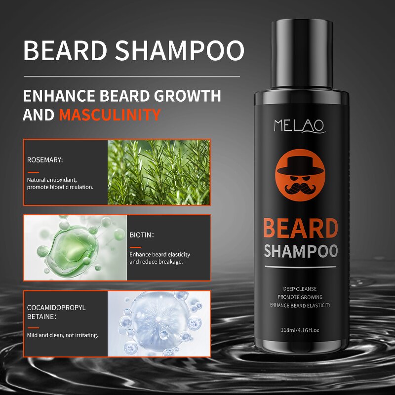 Beard Care Gift Set Manufacturer - Private Label Men Natural Softener Shampoo Wash Conditioner