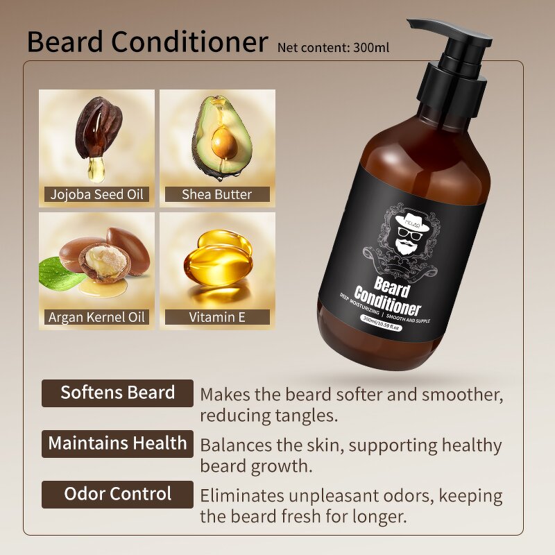 Beard Shampoo Set Manufacturer - Private Label Growth Mens Shampoo Conditioner Paraben Free