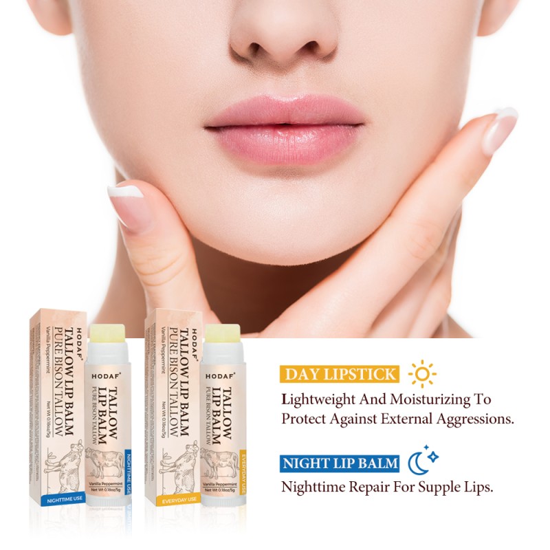 Beef Tallow Lip Balm Supplier - Custom Logo Matte Glossier