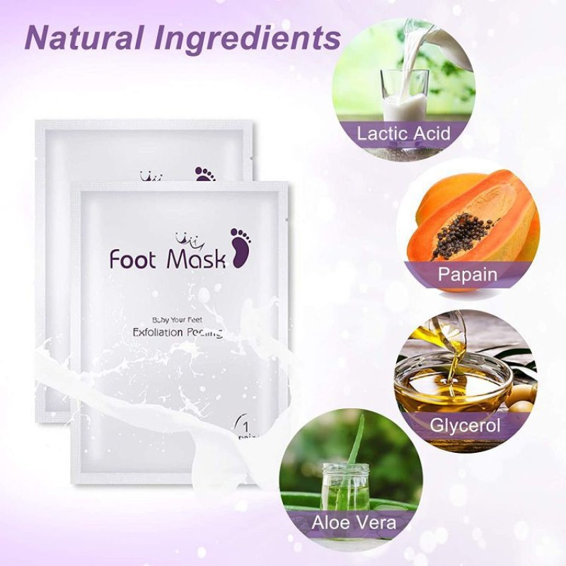 Foot Peel Mask 2 Pack Supplier - Cracked Heels Treatment Hot Sale