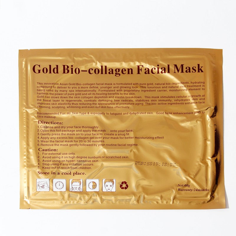 Collagen Face Mask Factory - 24k Gold Nourishing Quality