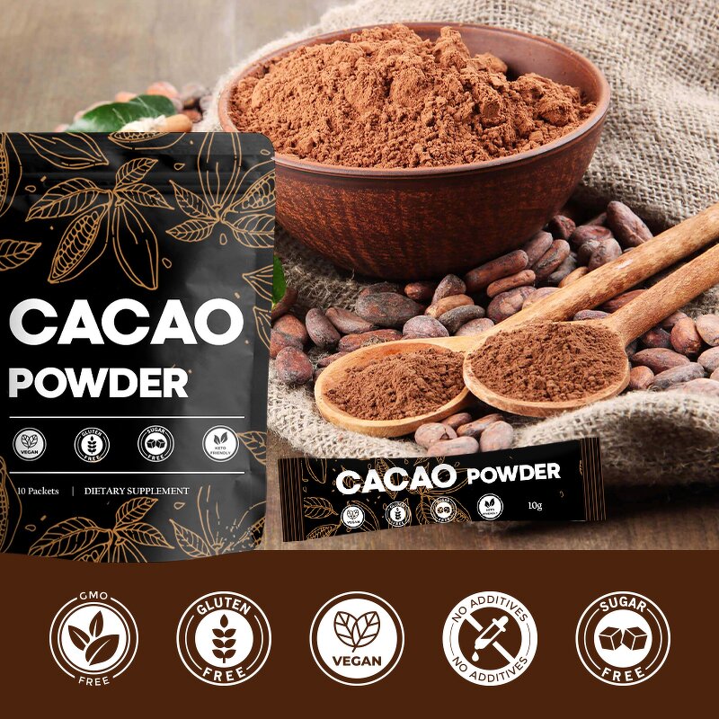 Cocoa Powder Manufacturer - Private Label Unsweetened Keto Vegan Superfoods Antioxidants Organic Cacao