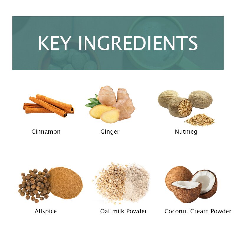 Latte Powder Manufacturer - OEM Delicious Meal Substitute Cookie Butter Mousse Pumpkin Spice Caramel