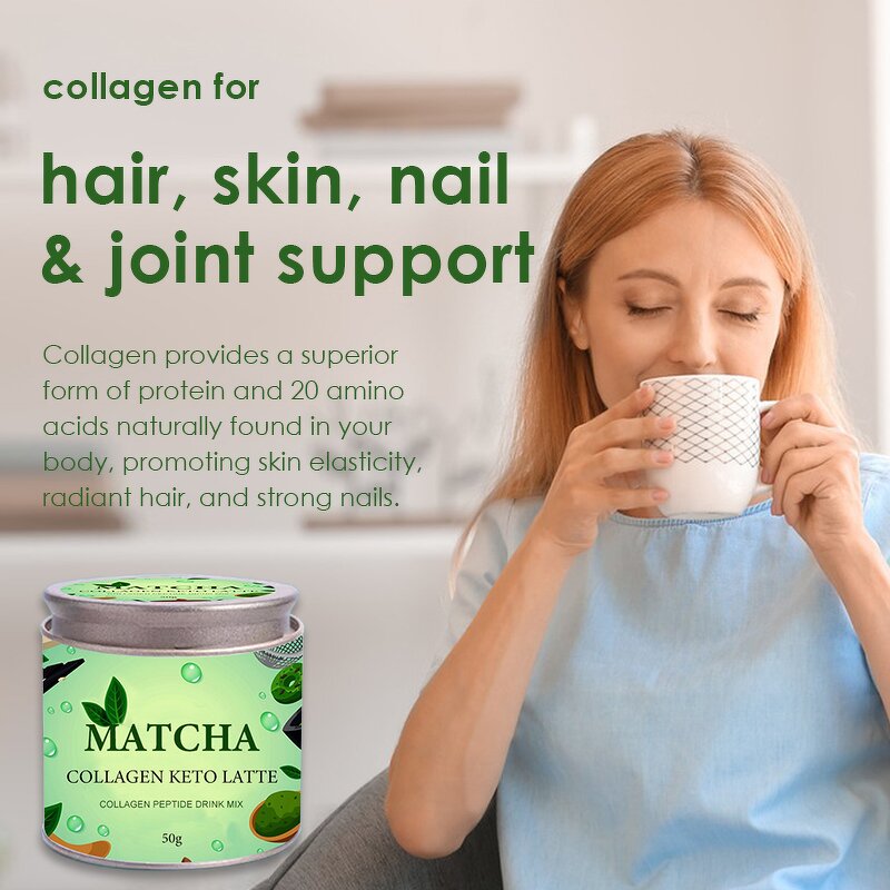Matcha Powder Manufacturer - Private Label Collagen Green Tea Organic Customizable Green Tea Factory Supply
