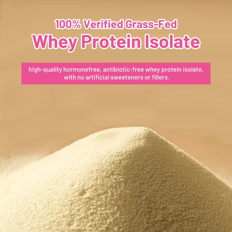 Whey Protein Milk Tea Manufacturer - Private Label 100% Grass-Fed Isolate Assam Strawberry