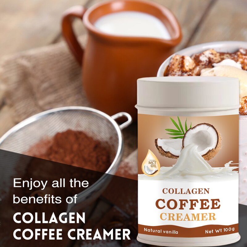 MCT Oil Powder Manufacturer - Private Label MCT Oil Coconut Bamboo Shoot Extract Vanilla Collagen Peptides