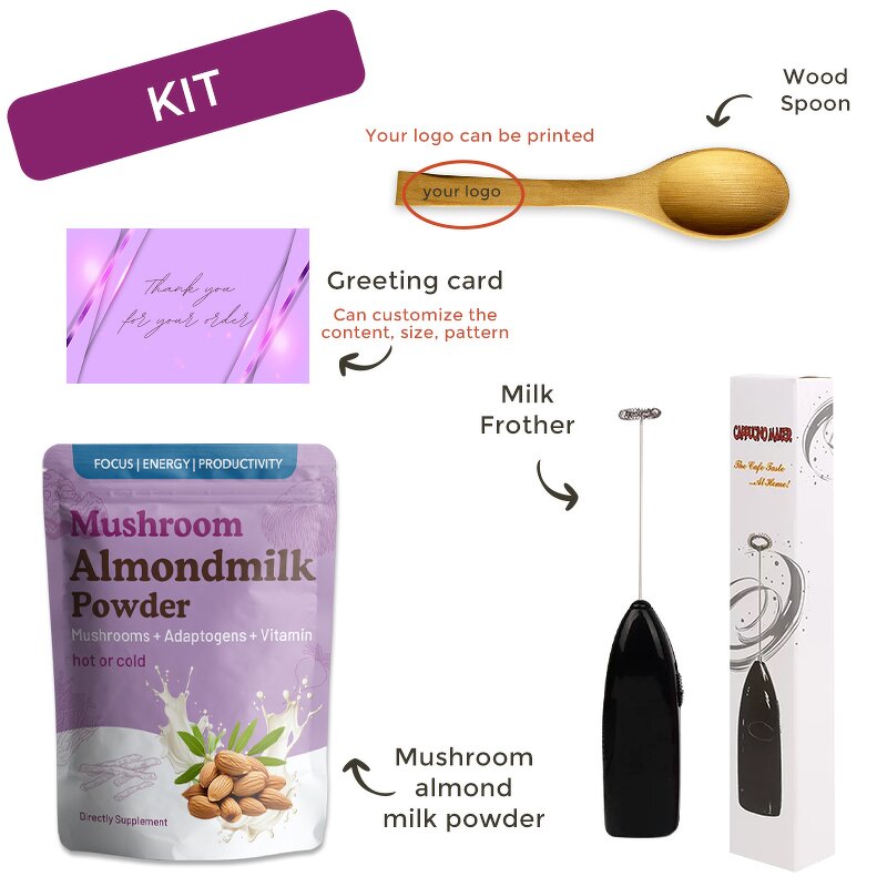 Almond Milk Powder Manufacturer - Custom Kit Packaging Organic Almond Herbal Supplement Adults