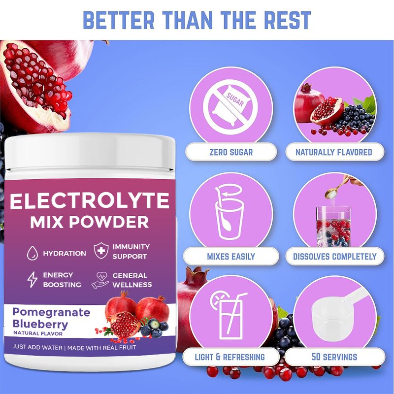 Electrolyte Powder Manufacturer - Keto Advanced Blueberry Pomegranate Performance Recovery Hydration