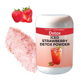 Detox Powder Manufacturer - OEM Weight Management Belly Fat Bloating Organic Strawberry Skinny Detox