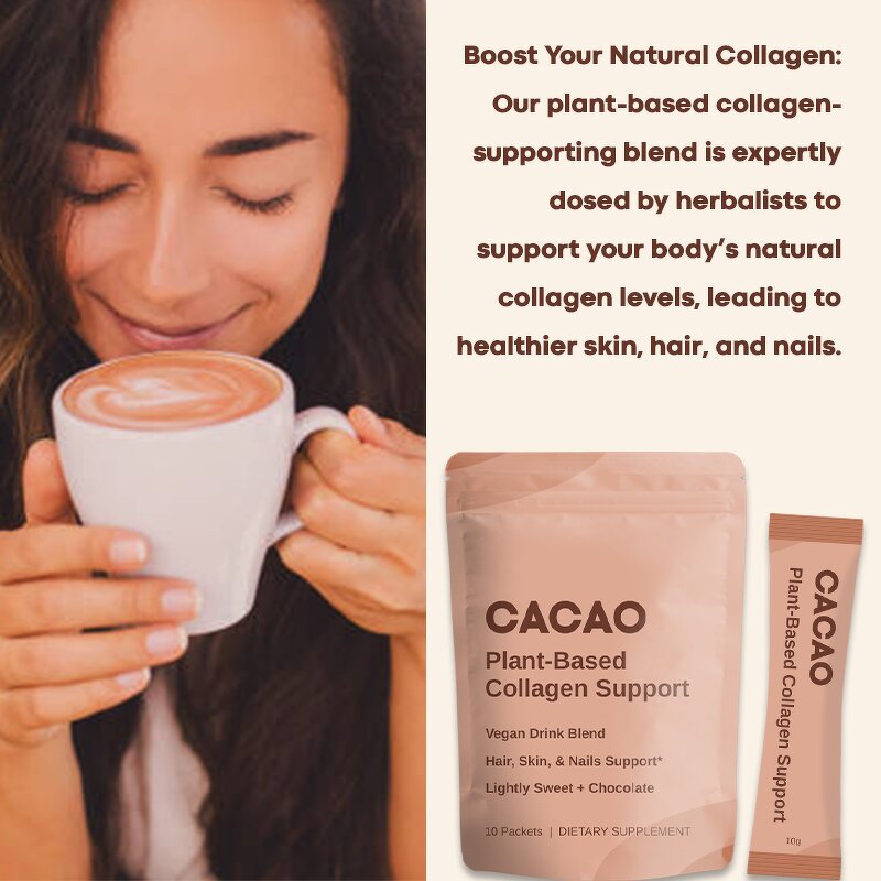 Cocoa Powder Manufacturer - Private Label Vegan Cacao Hyaluronic Acid Biotin Coconut Milk Collagen