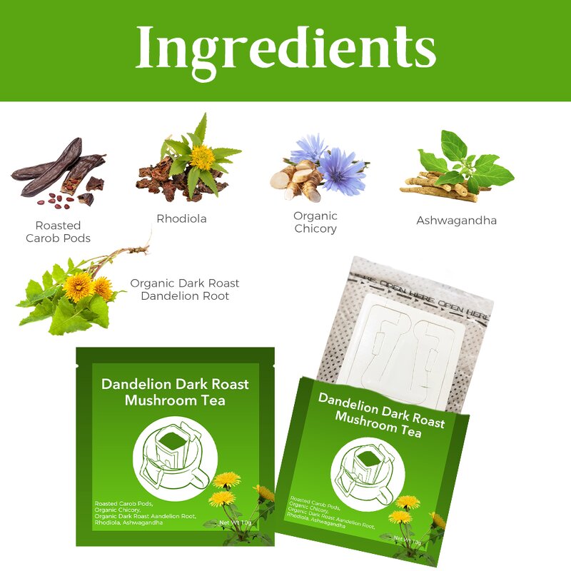Herbal Tea Manufacturer - OEM Coffee Alternative Gut Health Rhodiola Chicory Dandelion Roasted