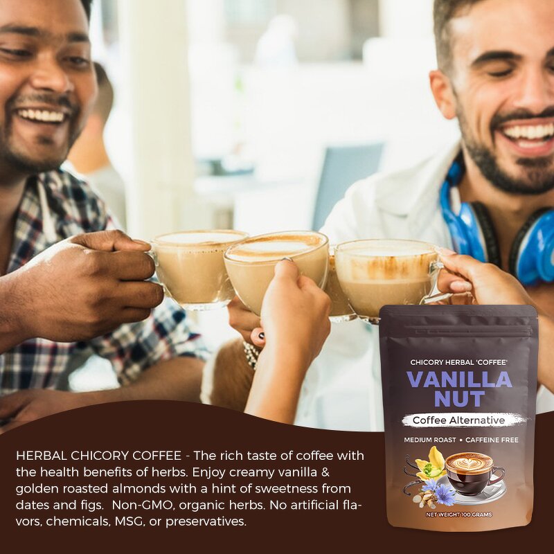 Coffee Alternative Manufacturer - Private Label Carob Barley Blend Vanilla Nut Chicory Powder Tea