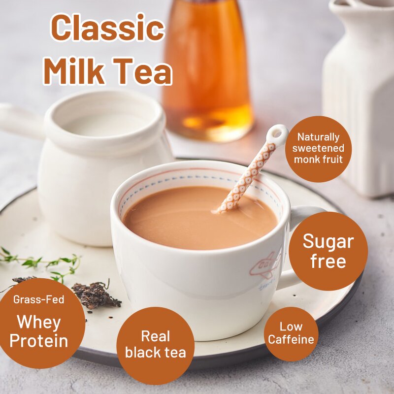 Milk Tea Powder Manufacturer - Private Label 100% Grass-Fed Isolate Classic Black Flavor