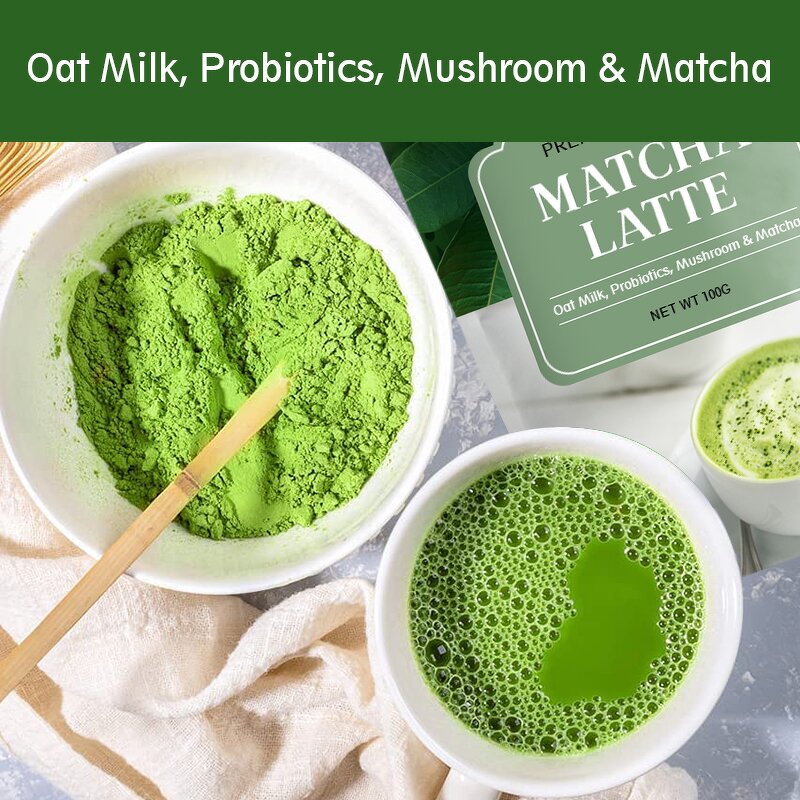 Matcha Latte Manufacturer - Private Label OEM Matcha Tea Oat Milk Instant Latte Mix Super Latte