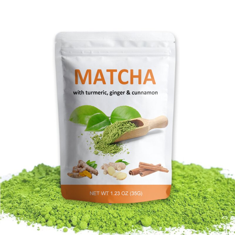 Matcha Powder Manufacturer - OEM Low MOQ Organic Top Instant Tea Ginger Cinnamon Turmeric Matcha