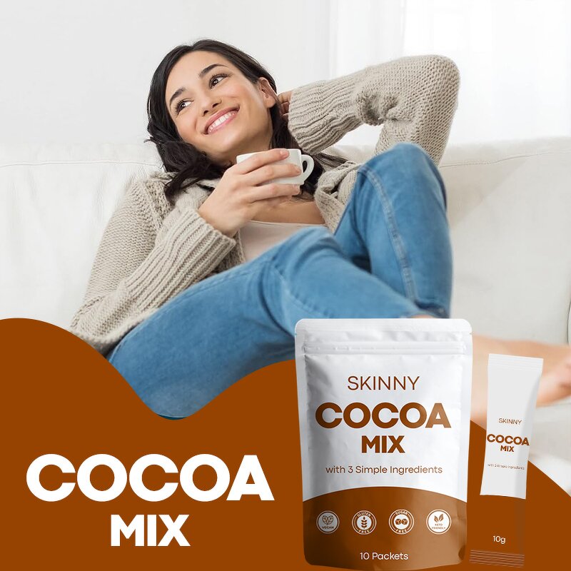 Cocoa Powder Manufacturer - Private Label 10 Sachets Sea Salt Stevia Leaf Extract Cocoa Drink