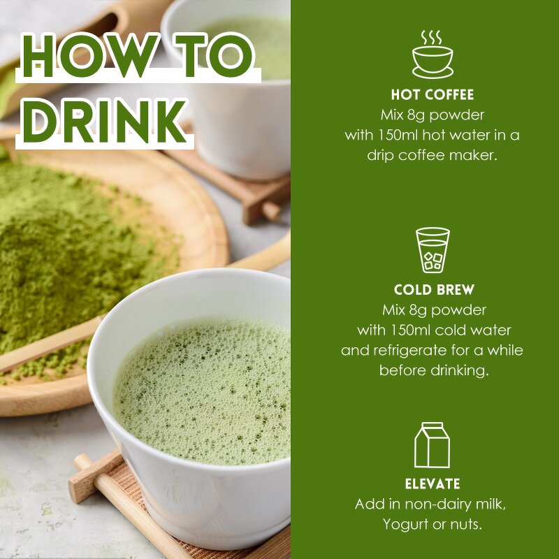 Matcha Powder Manufacturer - OEM Organic Ceremonial Grade Cinnamon Ashwagandha Mushroom Matcha Tea