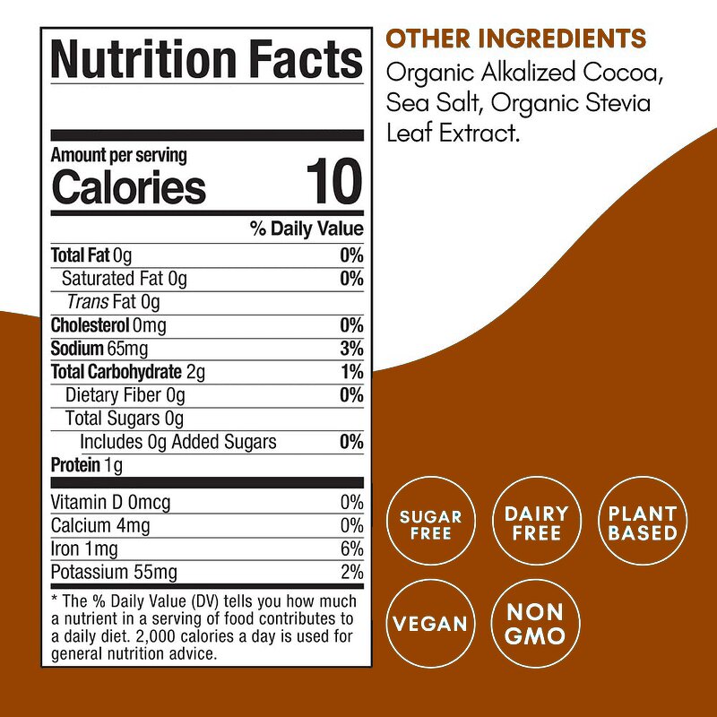 Cocoa Powder Manufacturer - Private Label Cocoa Dessert Smoothies Sea Salt Stevia Healthy Cocoa