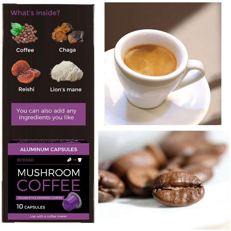 Mushroom Coffee Manufacturer - Private Label Mushroom Coffee Arabica Capsule Lions Mane Mushroom Powder