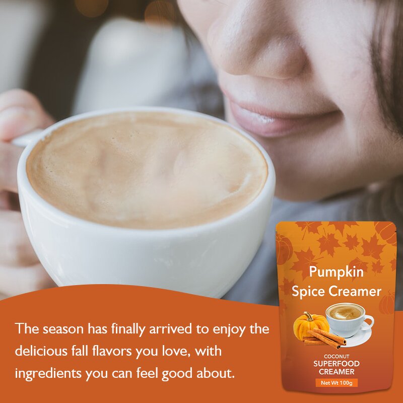 Superfood Creamer Manufacturer - OEM Superfood Coconut MOT Oil Cinnamon Pumpkin Spice Creamer