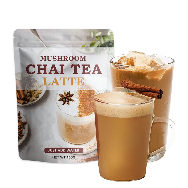 Superfood Latte Powder Manufacturer - Private Label Super Mixed Food Reishi Ginger Cinnamon Black Chai