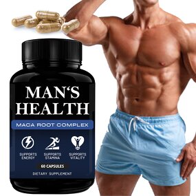 Men Wellness Supplement Manufacturer - Private Label Siberian Ginseng Ashwagandha Black Maca Root