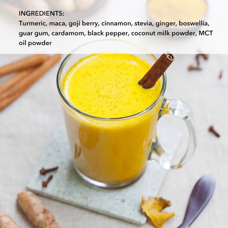 Superfood Latte Powder Manufacturer - OEM Superfood Instant Latte Golden Milk Turmeric Ceylon Cinnamon Spices