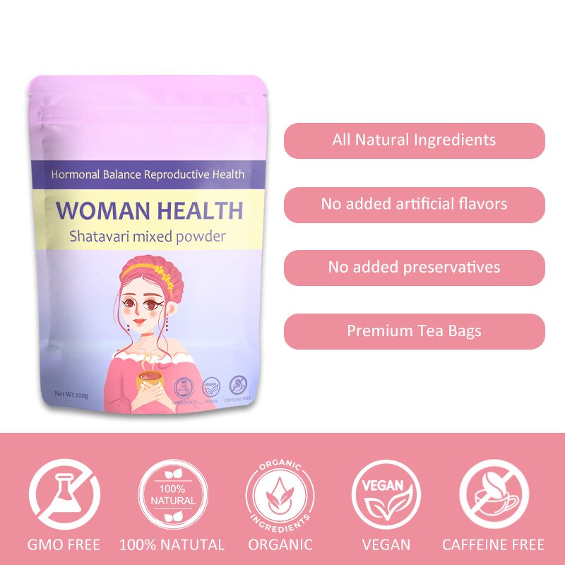 Women Health Powder Manufacturer - OEM Woman Hormonal Balance Reproductive Health Shatavari Mixed Powder