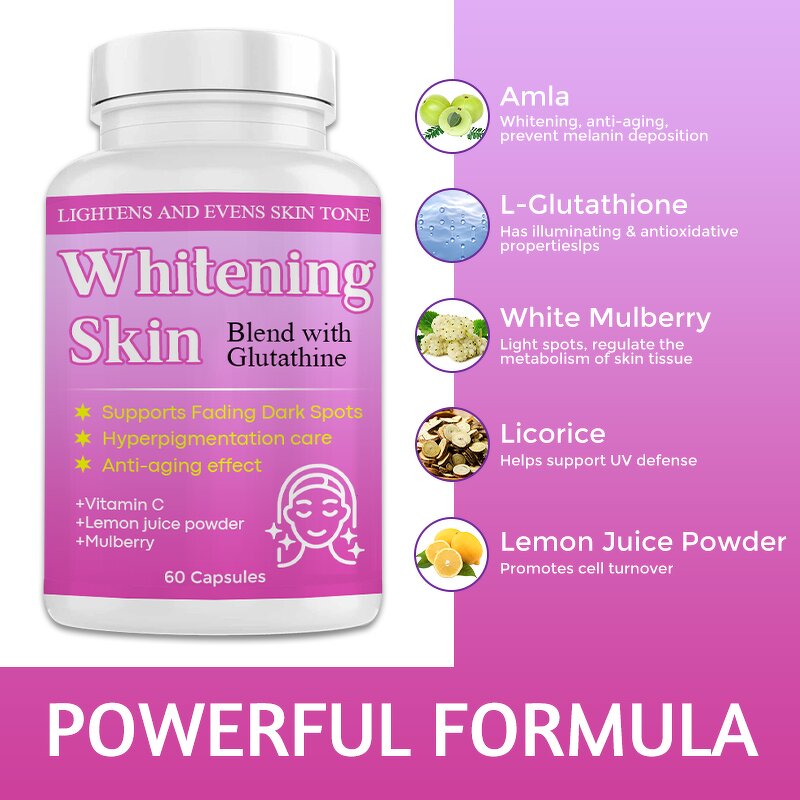 Skin Whitening Pill Manufacturer - Private Label Whitening Bleaching Anti Aging Antioxidant Acne Glow