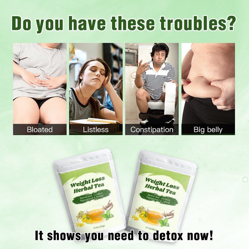 Detox Tea Manufacturer - OEM Private Label Natural Weight Loss Slimming Tea Bag Flat Belly Detox