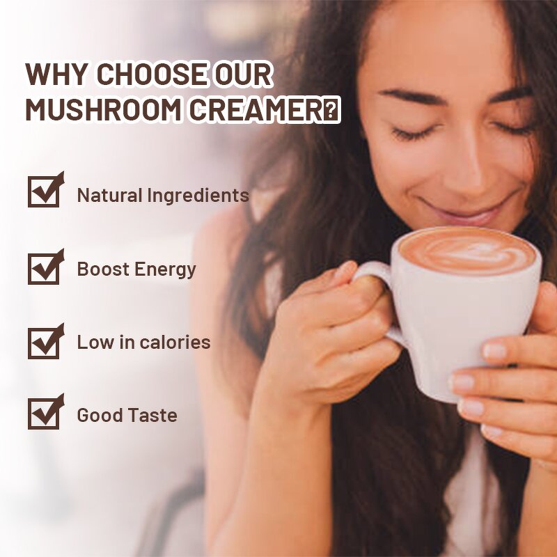 Mushroom Creamer Manufacturer - Private Label Superfood 5 Mushrooms Blend Coconut Cream Coffee Partner