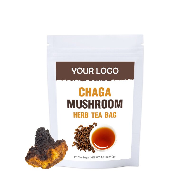 Mushroom Tea Manufacturer - Private Label Energy Drink Organic Chaga Mushroom Tea Herbal Tea Bag