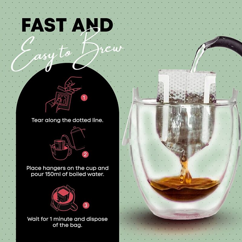 Mushroom Coffee Manufacturer - Private Label Hanging Ear Drip Dark Roast Dandelion Mushroom Coffee