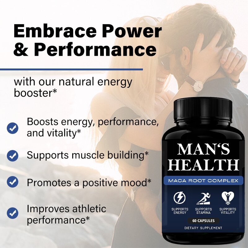 Men Wellness Supplement Manufacturer - Private Label Siberian Ginseng Ashwagandha Black Maca Root
