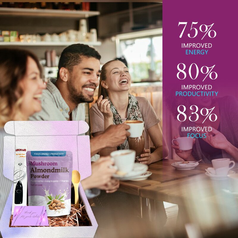 Almond Milk Powder Manufacturer - Organic Mushroom Almond Kit Plant Extract Supplement