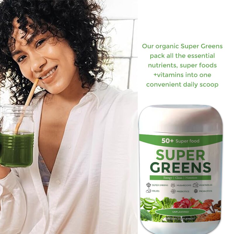 Superfood Powder Manufacturer - Private Label Gut Support Energy Immune Super Greens Natural Detox