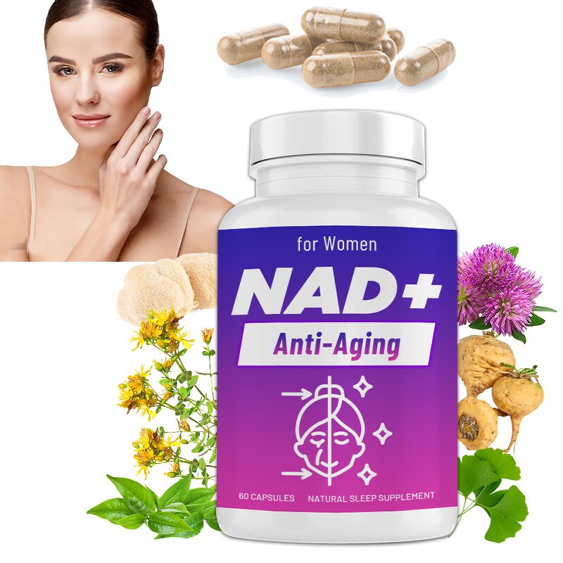 Anti Aging Capsule Manufacturer - OEM Ashwagandha Resveratrol Black Cohosh Menopause NAD+ Anti Aging
