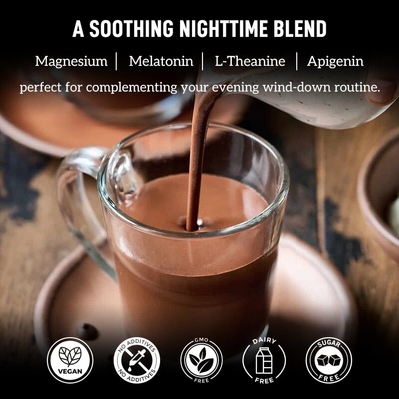 Sleep Drink Powder Manufacturer - OEM Private Supplement Apigenin Chocolate Nighttime Sleep Drink Powder
