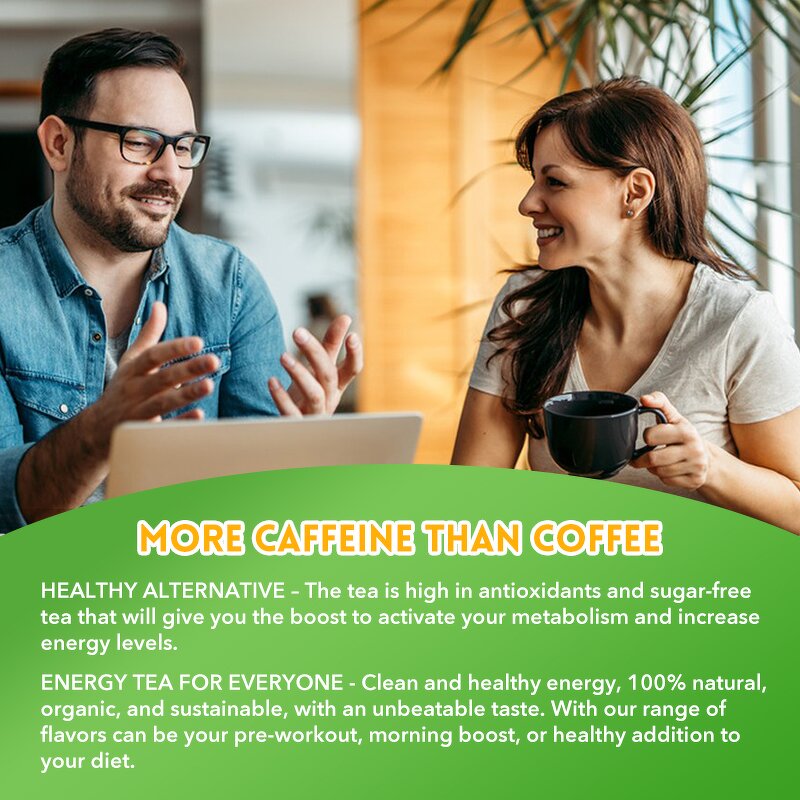 Herbal Tea Manufacturer - OEM Organic Black Tea Blend Yerba Mate Lemon Mango High Caffeine Energy