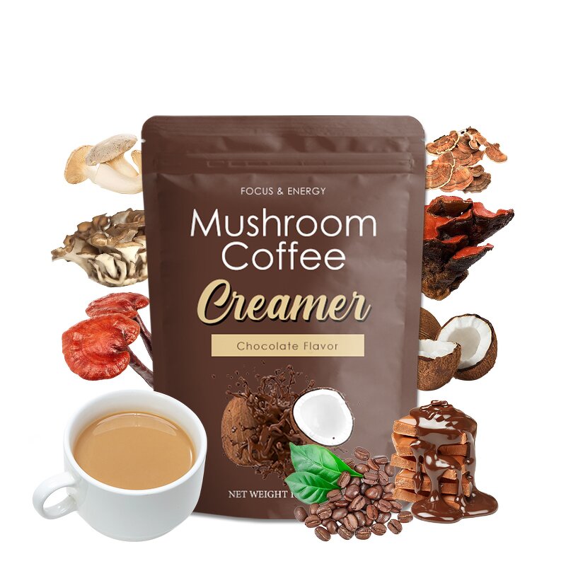 Coffee Creamer Manufacturer - OEM Hot Selling Focus Energy Coconut Milk Collagen Creamer Mushroom Coffee
