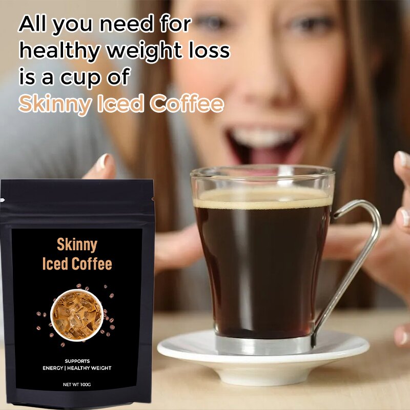 Skinny Coffee Manufacturer - Custom Skinny Neutral Tasted Energy Iced Coffee Box Packaging