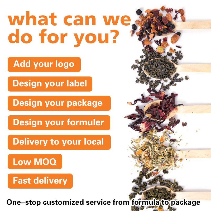 Matcha Powder Manufacturer - OEM Organic Green Tea Blend Ginger Cinnamon Turmeric Matcha Tea Powder