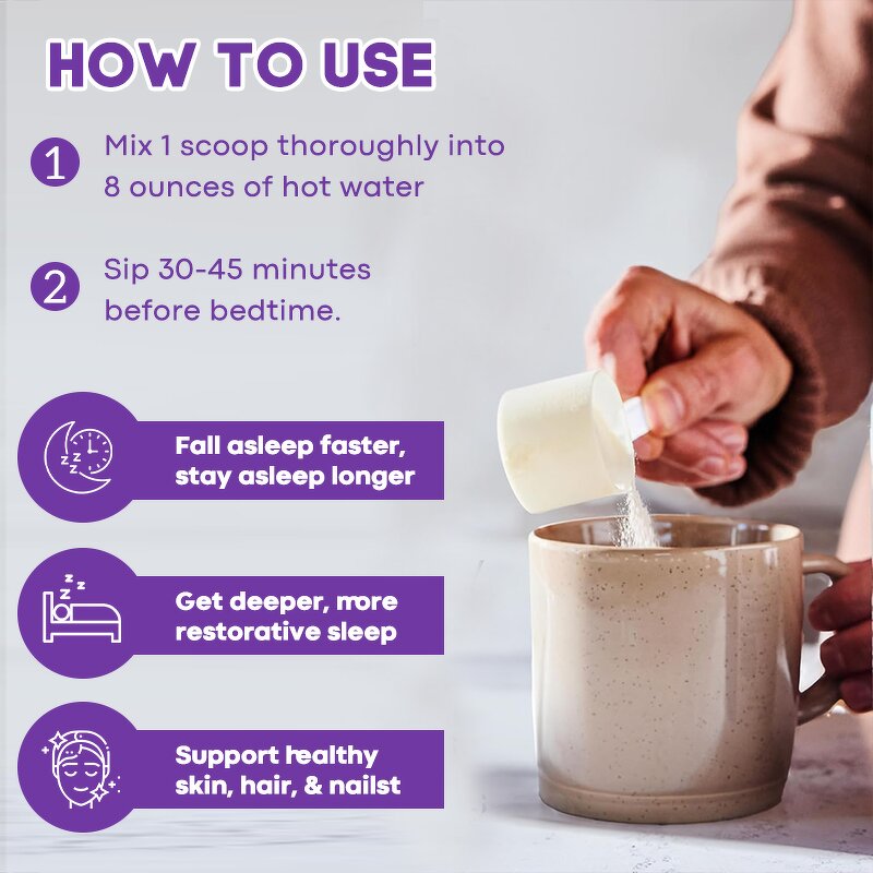 Sleep Supplement Powder Manufacturer - OEM ODM Calming Melatonin Chamomile Collagen Skin Glow Support