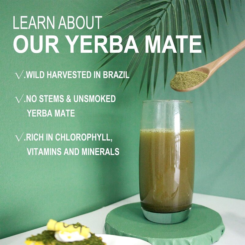 Yerba Mate Latte Manufacturer - OEM Yerba Mate Powder Mushroom Extracts Coconut Milk Instant Latte