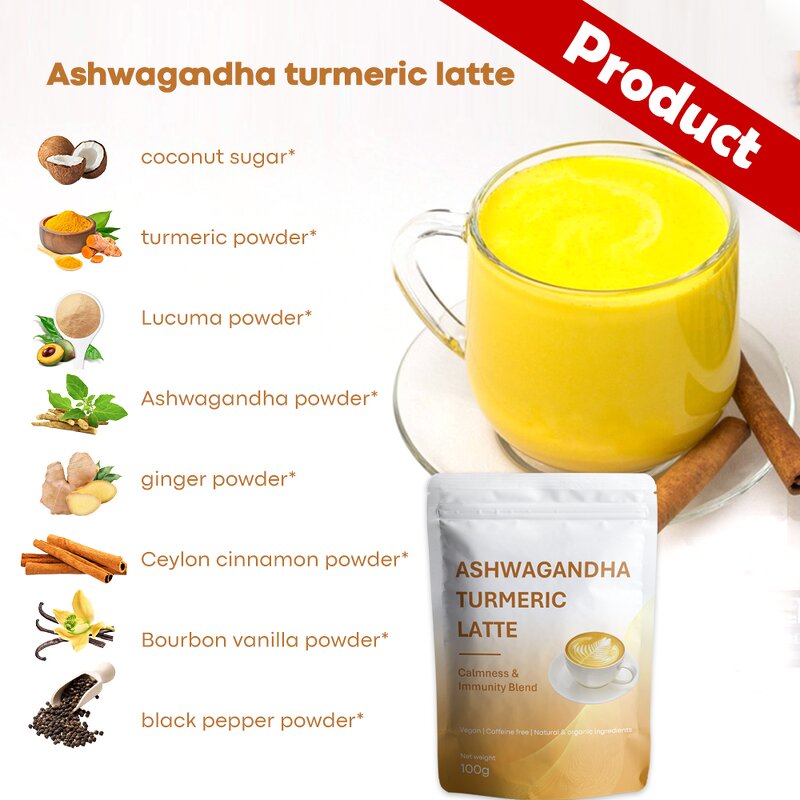 Superfood Latte Kit Manufacturer - Private Label Kit Milk Frother Golden Milk Ashwagandha Turmeric