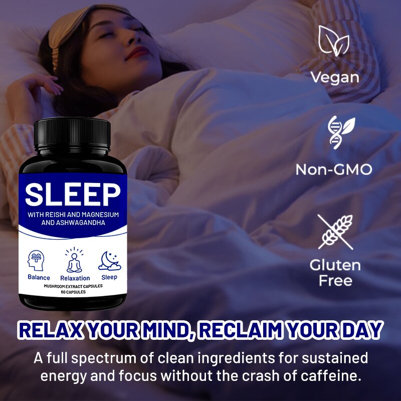 Sleep Aid Capsule Manufacturer - Private Label Adults Non Habit Forming Natural Organic Magnesium